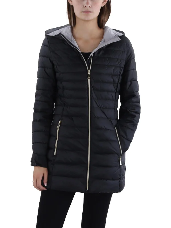 oversized women's coat -Womens Insulated Lightweight Puffer Jacket