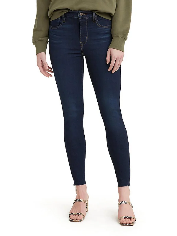 stretch flare-leg jeans for women -720 Womens High Rise Dark Wash Skinny Jeans