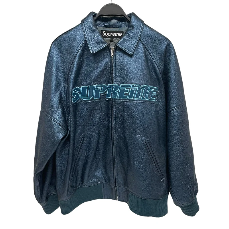 chic oversized blazer for women -Supreme/Souvenir Jkt/L/Cotton/BLU/SILVER SURFER