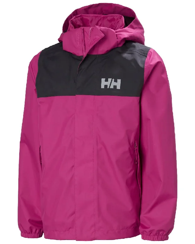 structured blazer jacket for women -Helly Hansen Juniors Vancouver Rain Jacket