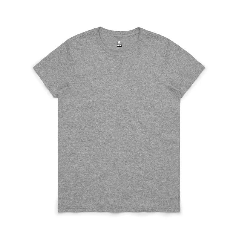 women's seamless fitted top -AS Colour Women's Grey Marle Maple Tee