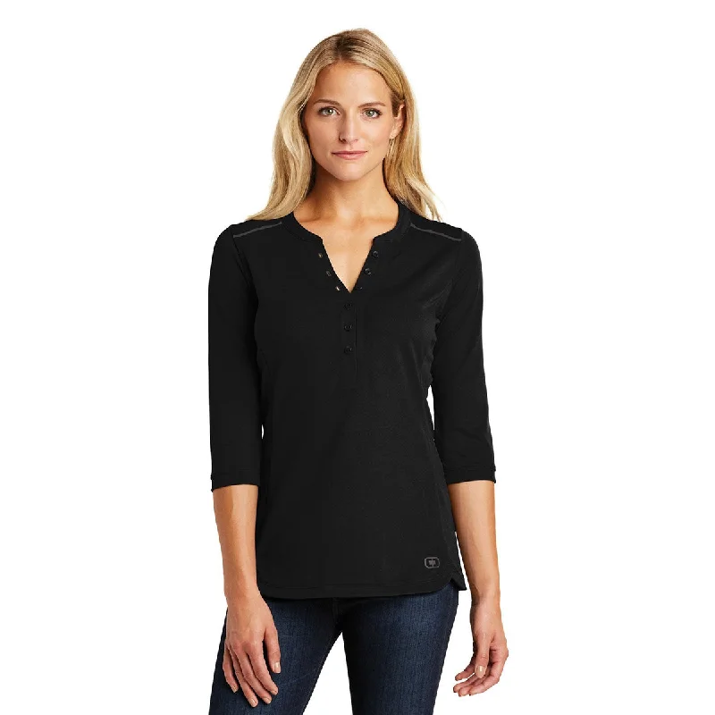 relaxed-fit linen shirt for women -OGIO Women's Blacktop Fuse Henley