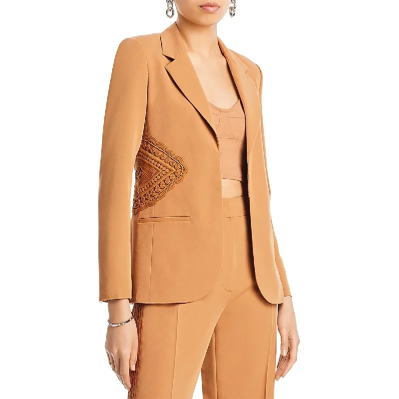 chic oversized blazer for women -Derek Lam 10 Crosby Womens V  Open-Front Blazer