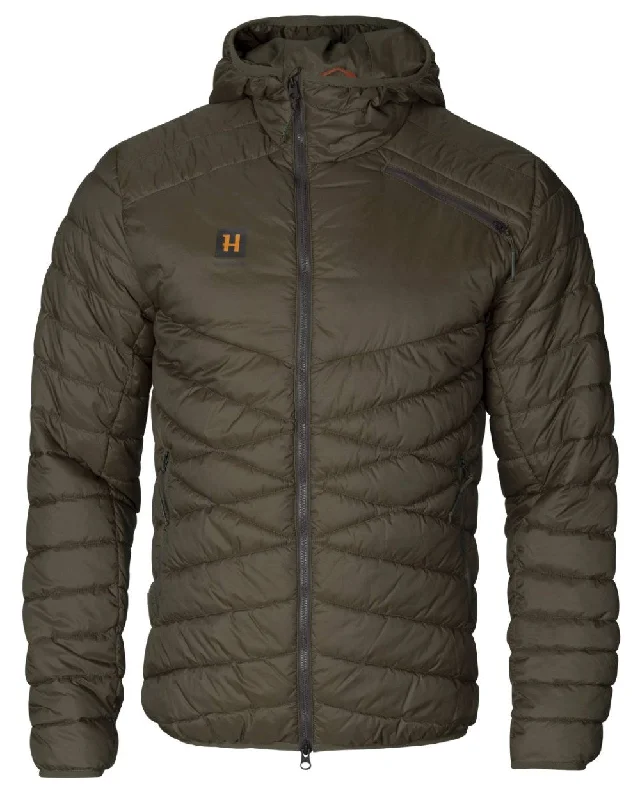 women's double-breasted coat -Harkila Logmar Insulated Packable Hooded Jacket