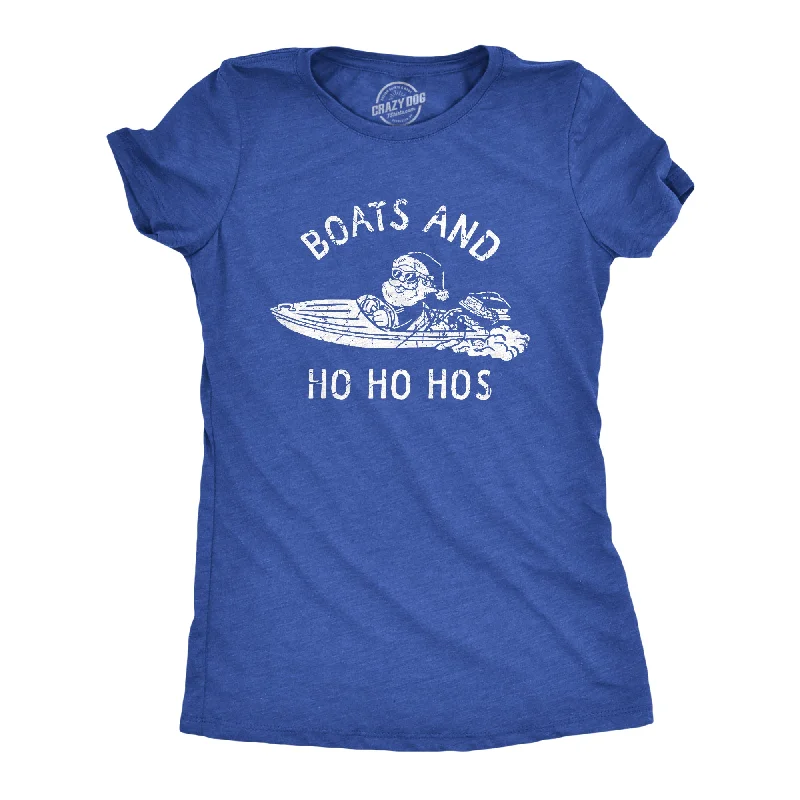 women's silky satin blouse -Boats And Ho Ho Hos Women's T Shirt