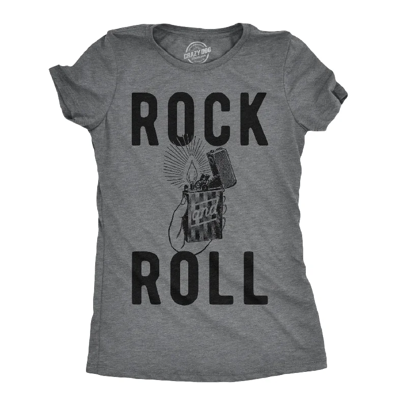 ladies' draped wrap top -Rock And Roll Women's T Shirt