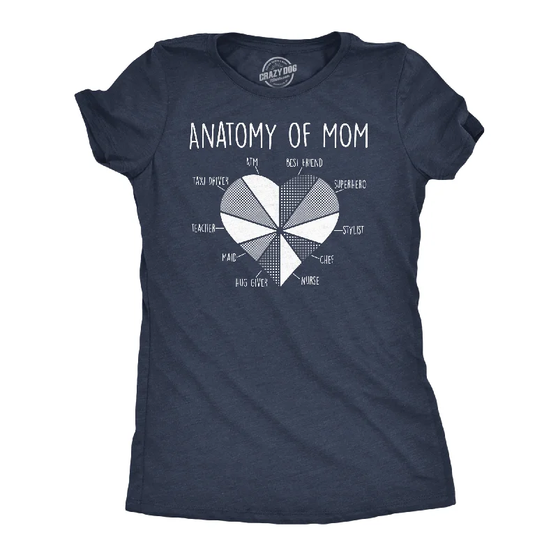 lightweight crinkle blouse for women -Anatomy Of Mom Women's T Shirt