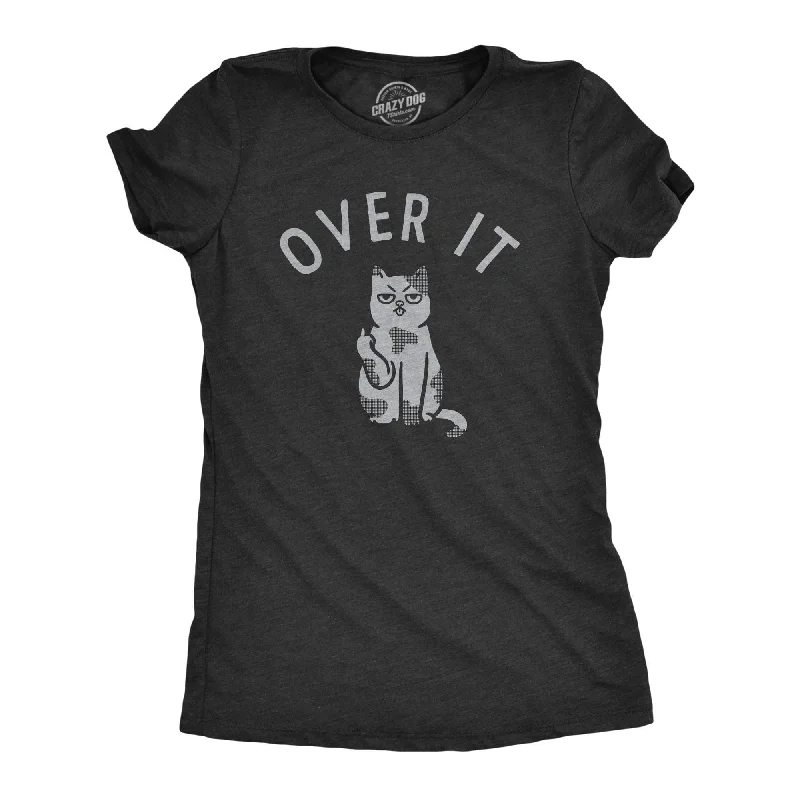 ladies' lightweight summer top -Over It Cat Women's T Shirt