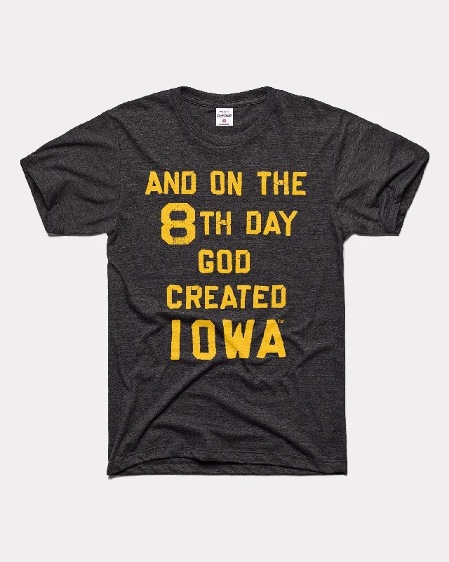 ladies' ruched front blouse -Iowa Hawkeyes 8th Day Black T-Shirt