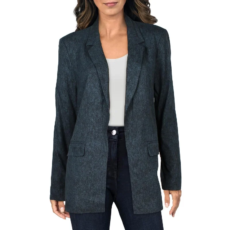 women's oversized corduroy jacket -BCBGeneration Womens Boyfriend Long Sleeves Open-Front Blazer