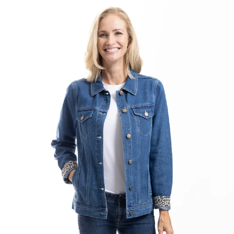 women's oversized corduroy jacket -Savanna Chic Jean Jacket