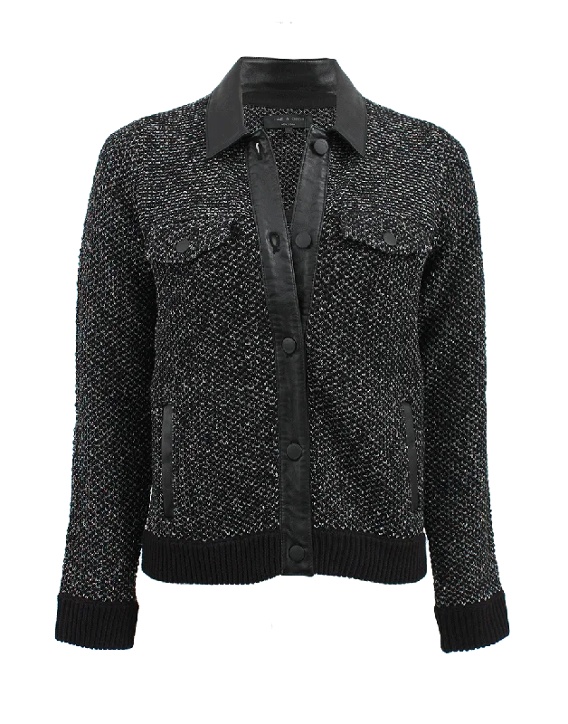 ladies' faux suede jacket -Paula Collar Jacket