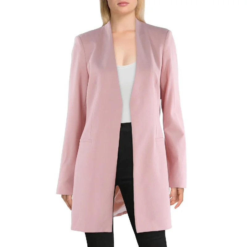 women's bohemian style kimono jacket -Calvin Klein Womens Office Business Open-Front Blazer