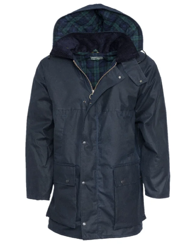 sporty track jacket for women -Hoggs of Fife Padded Waxed Jacket