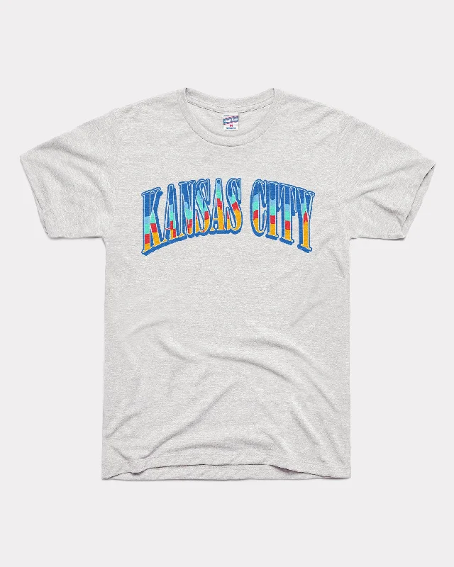 women's striped casual shirt -Kansas City Sports Ash T-Shirt