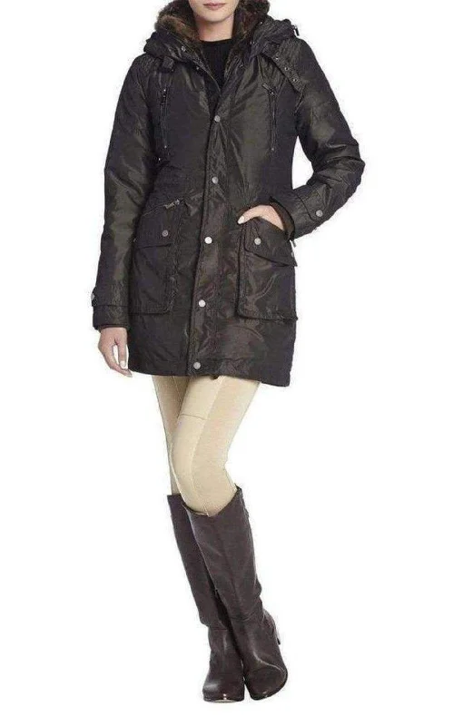 women's outdoor fleece jacket -Taylor Fur Trimmed Anorak Jacket