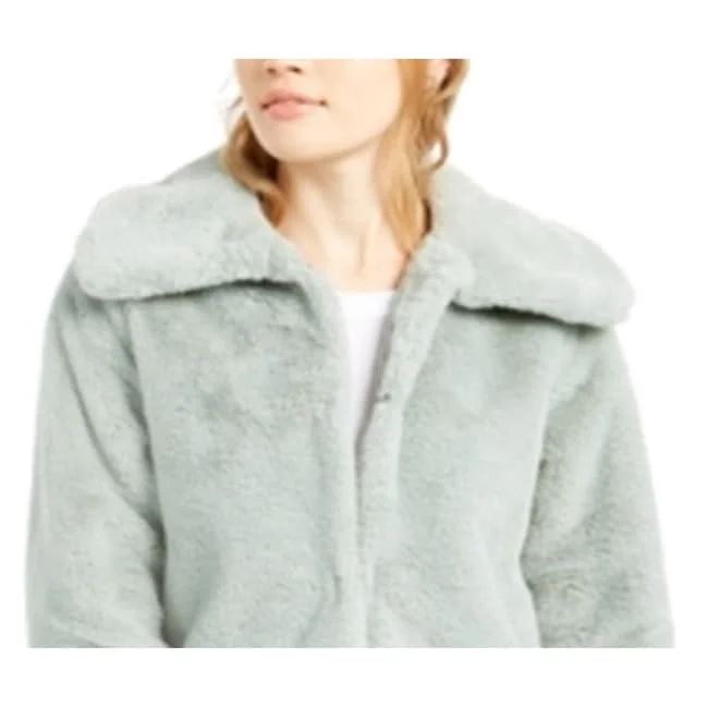 women's fur-trimmed parka -The Weekend Brand Women's Coat Green Size Large