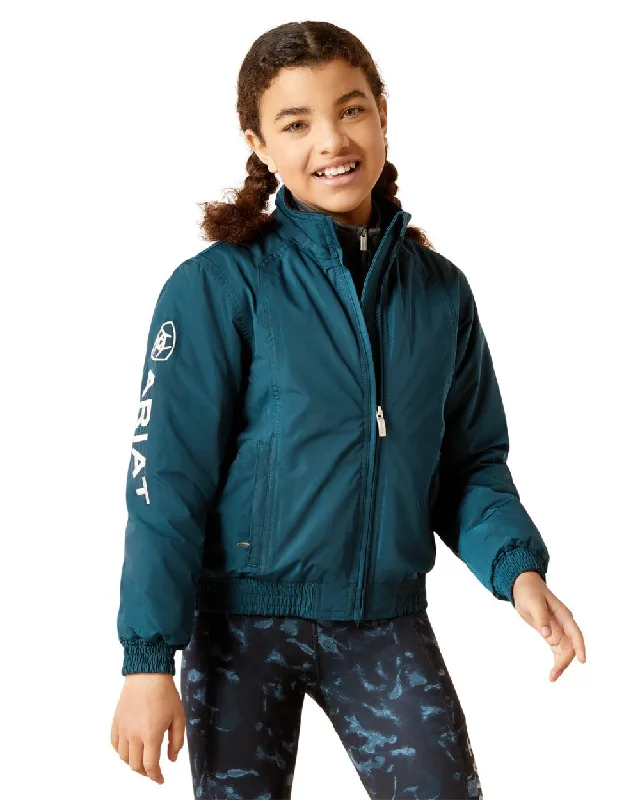 sleek satin bomber jacket for women -Ariat Childrens Stable Insulated Jacket