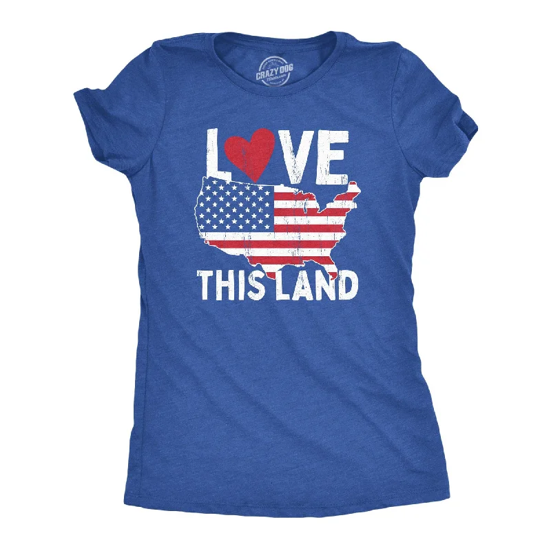 women's sophisticated lace tunic -Love This Land Women's T Shirt