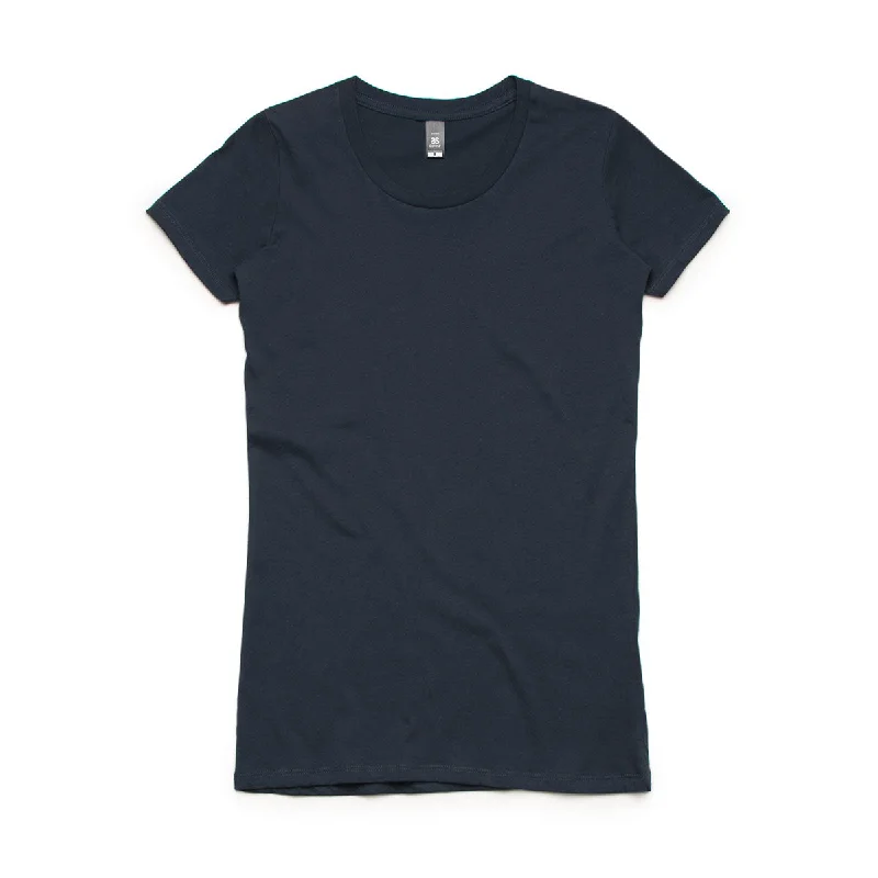 stylish satin camisole for ladies -AS Colour Women's Navy Wafer Tee