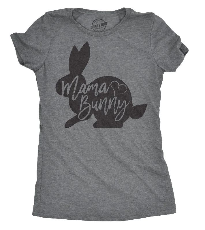 trendy tie-front crop top for ladies -Mama Bunny Women's T Shirt