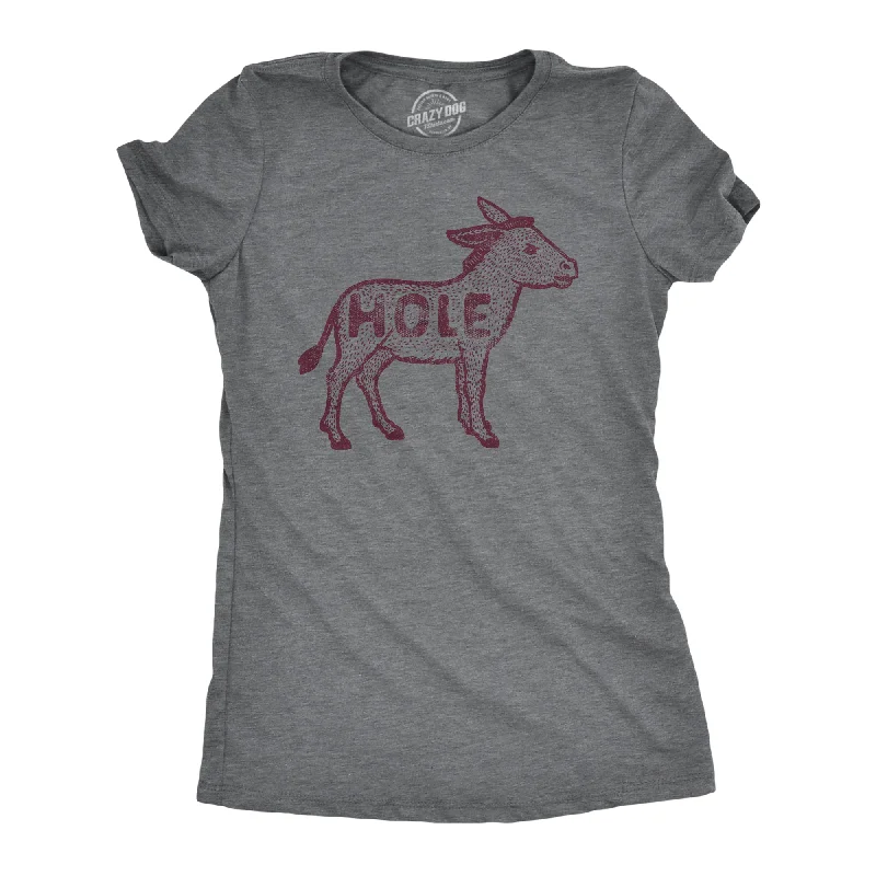 elegant lace blouse for women -Asshole Donkey Women's T Shirt