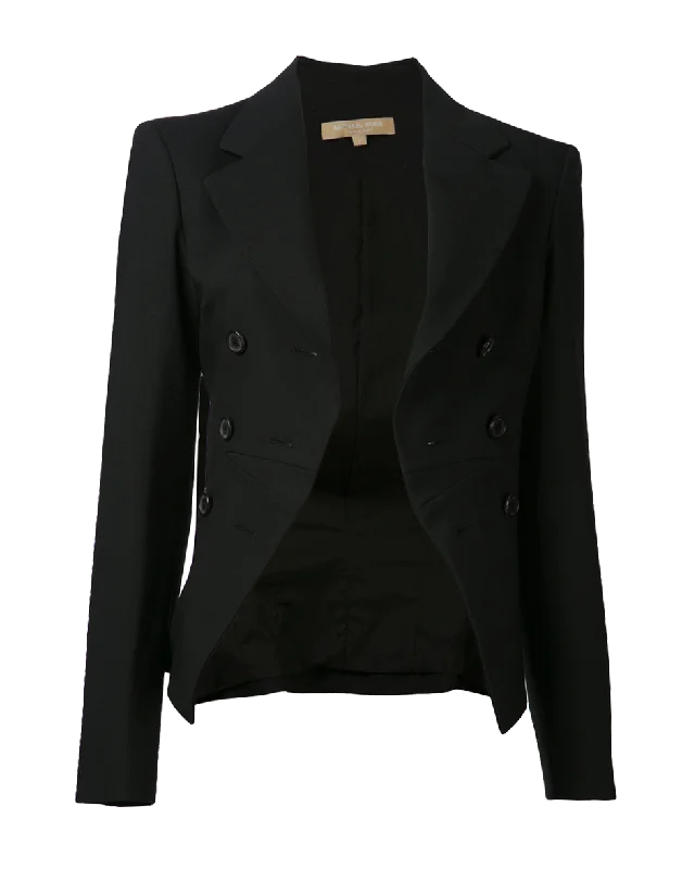 structured blazer jacket for women -Cutaway Stretch Riding Jacket