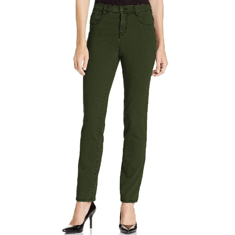 women's super stretch jeggings -Style & Co Women's Tummy-Control Slim-Leg Jeans Green Size 18W