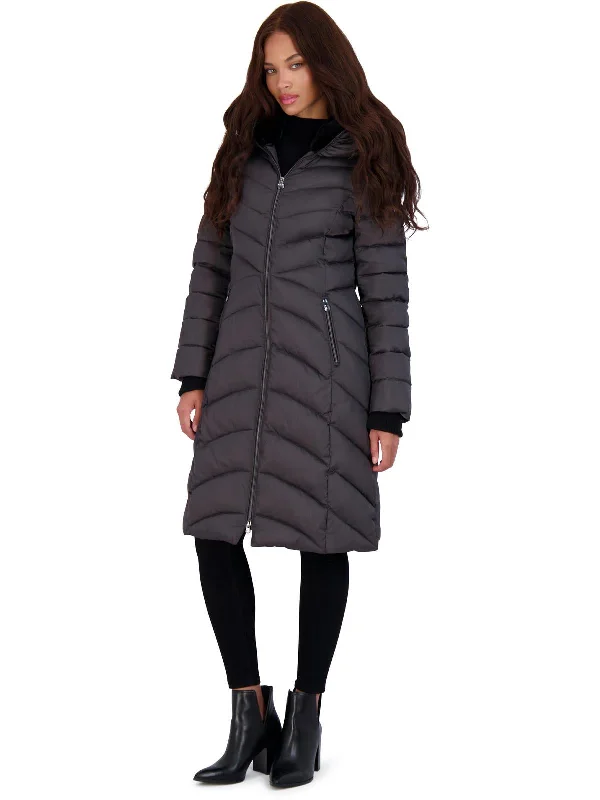 women's travel-friendly jacket -Womens Slimming Long Puffer Jacket