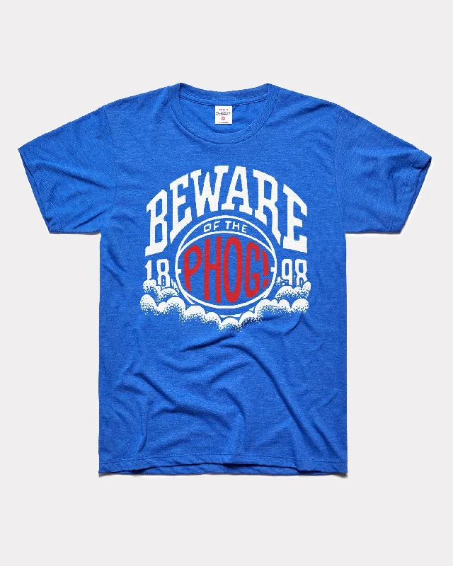 trendy tie-front crop top for ladies -KU Beware of the Phog 1898 Royal T-Shirt