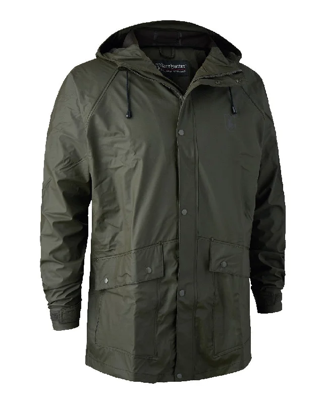 lightweight packable jacket for women -Deerhunter Hurricane Rain Jacket