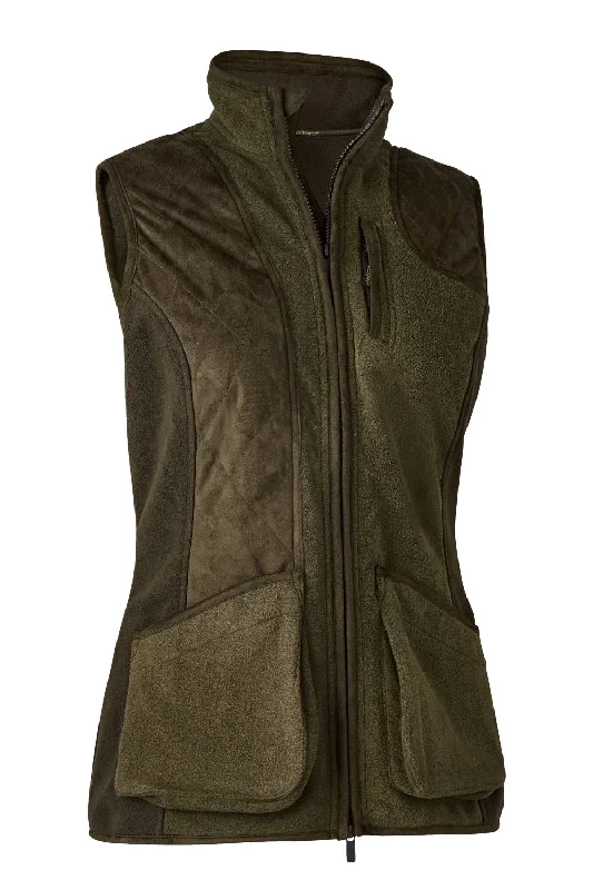 ladies' designer overcoat -Deerhunter Lady Pam Shooting Waistcoat