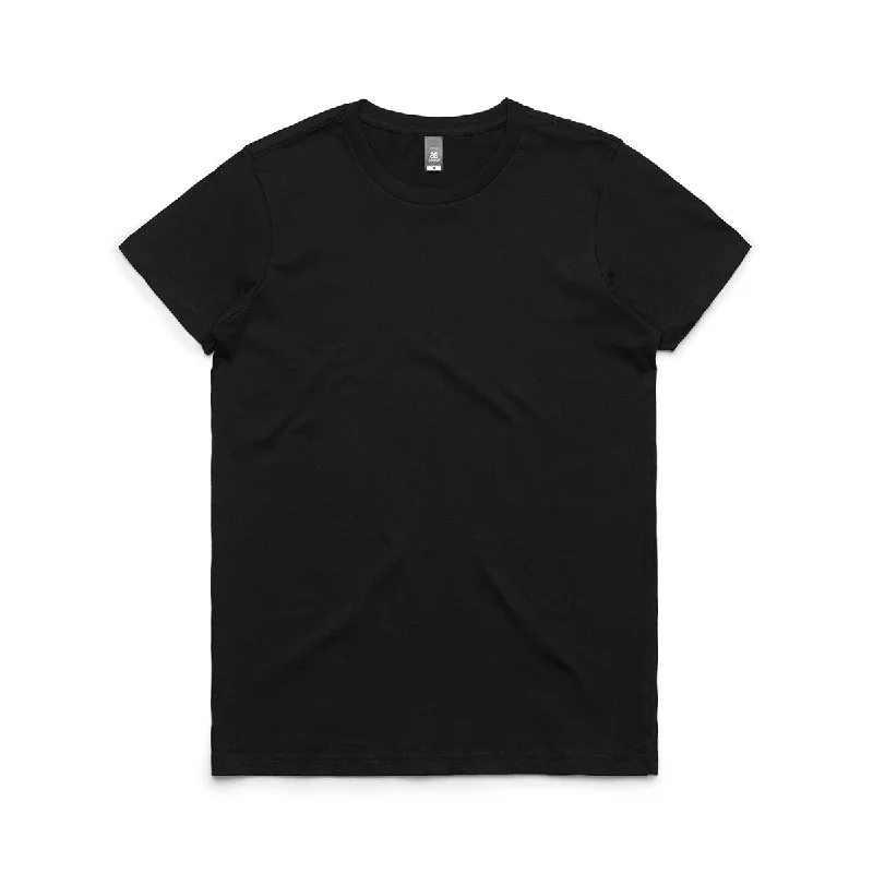 women's striped casual shirt -AS Colour Women's Black Maple Tee