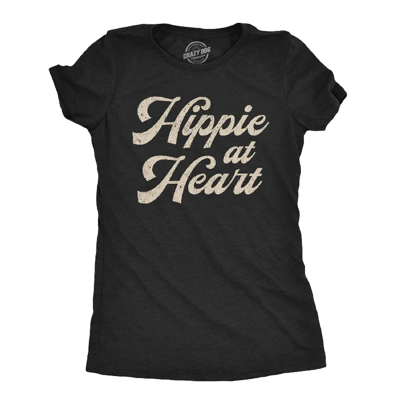 ladies' lightweight summer top -Hippie At Heart Women's T Shirt