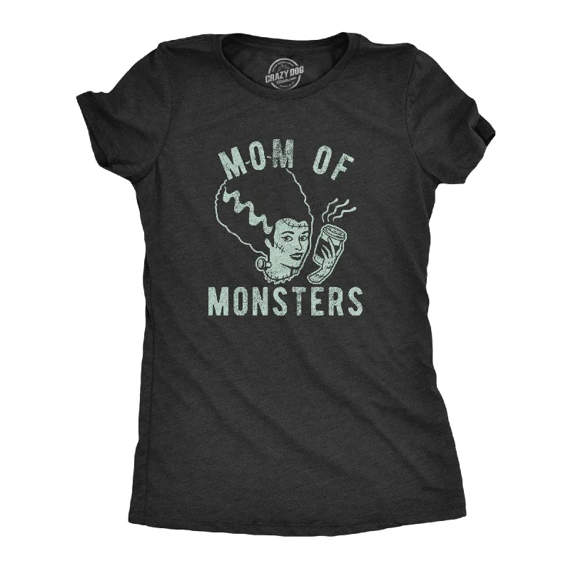 elegant chiffon tunic top for women -Mom Of Monsters Women's T Shirt