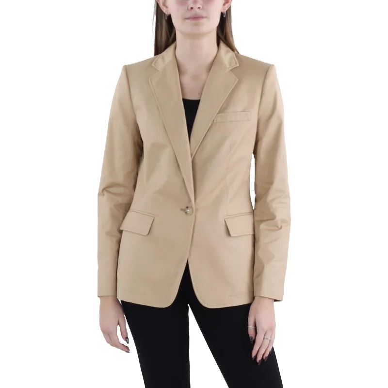 women's winter coat -Lauren Ralph Lauren Womens Notch Collar Suit Separate One-Button Blazer