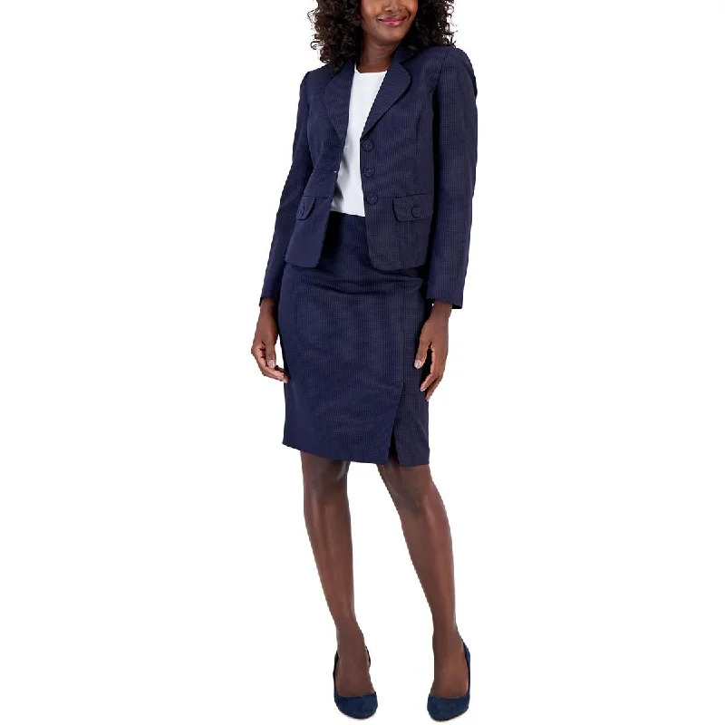 professional work blazer for women -Le Suit Womens Three Button Suit Separate Bolero