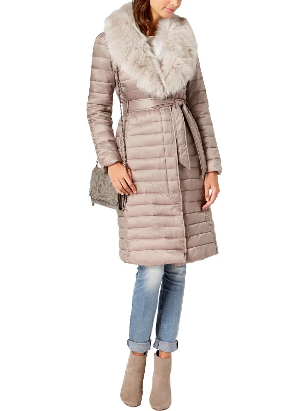 classic trench raincoat for women -Womens Down Long Puffer Jacket