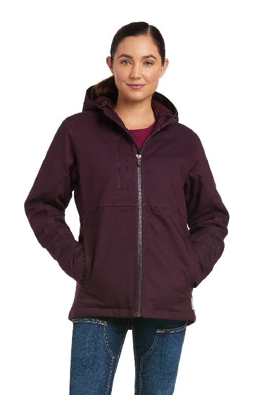 casual oversized shacket for women -Ariat Rebar Womens DuraCanvas Insulated Jacket